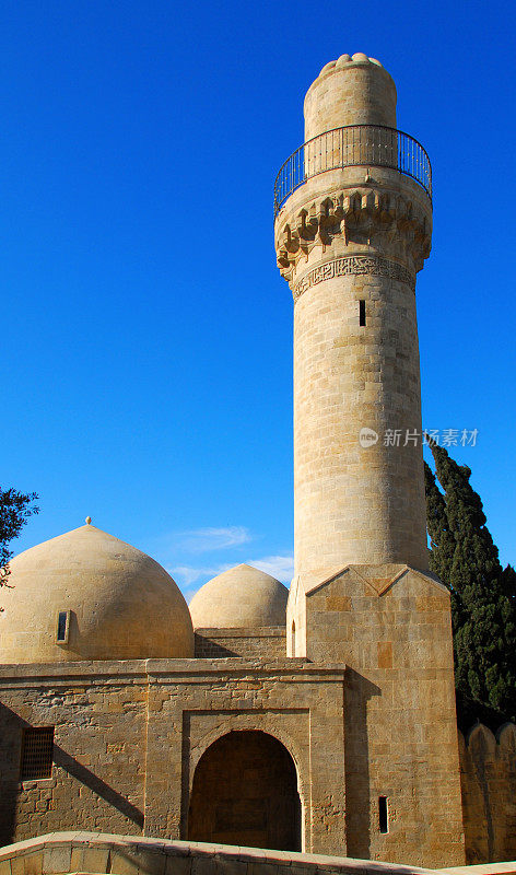 阿塞拜疆，巴库:Shirvan Shah宫殿里的皇家清真寺